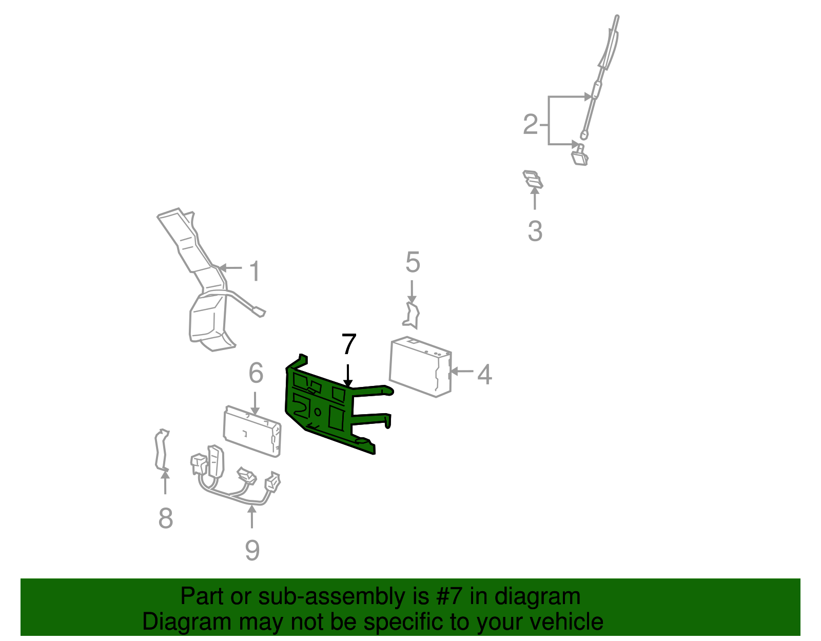 Transceiver Bracket - GM (12450791)