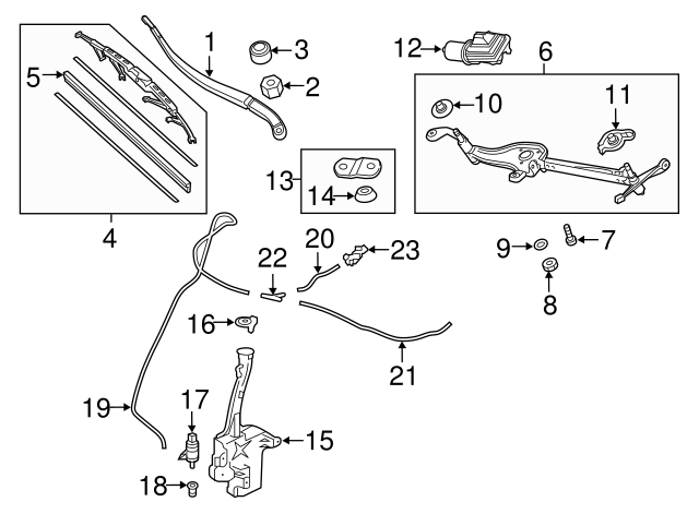 Washer Fluid Nozzle 2) NEW FOR HONDA ODYSSEY WNDSHELD WASHER