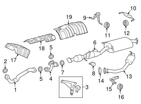 Exhaust Components For 16 Lexus Rx450h Discmonster
