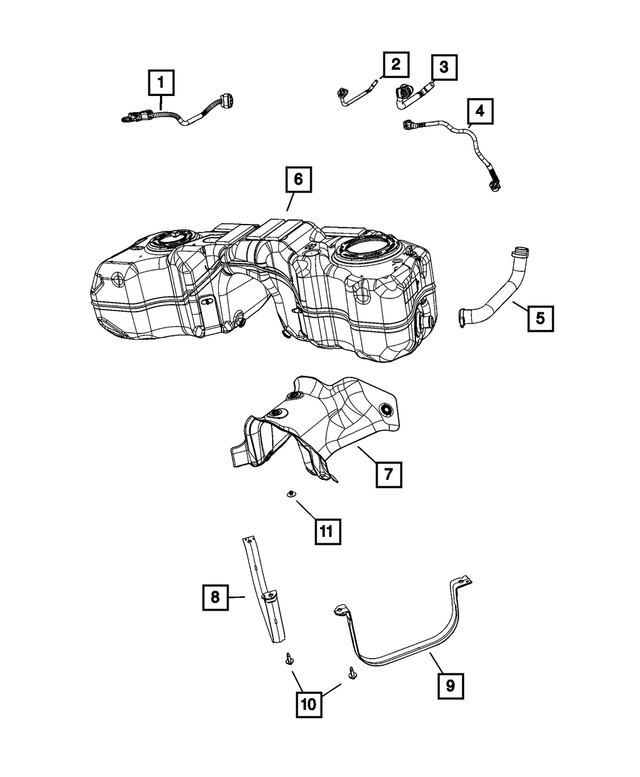 2022 Jeep Grand Cherokee Fuel Tank Heat Shield 68437336AA Mopar Estores