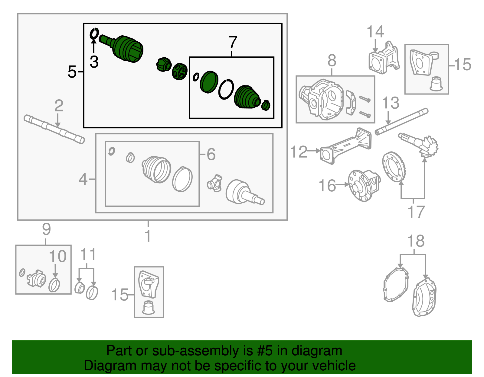Joint Kit-Front Whl Drv Shf C/V - GM (10359476)