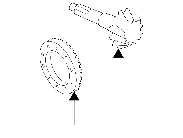Gear Kit-Diff Ring & Pinion - GM (25980266)