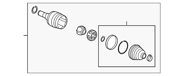 Joint Kit-Front Whl Drv Shf C/V - GM (10359476)