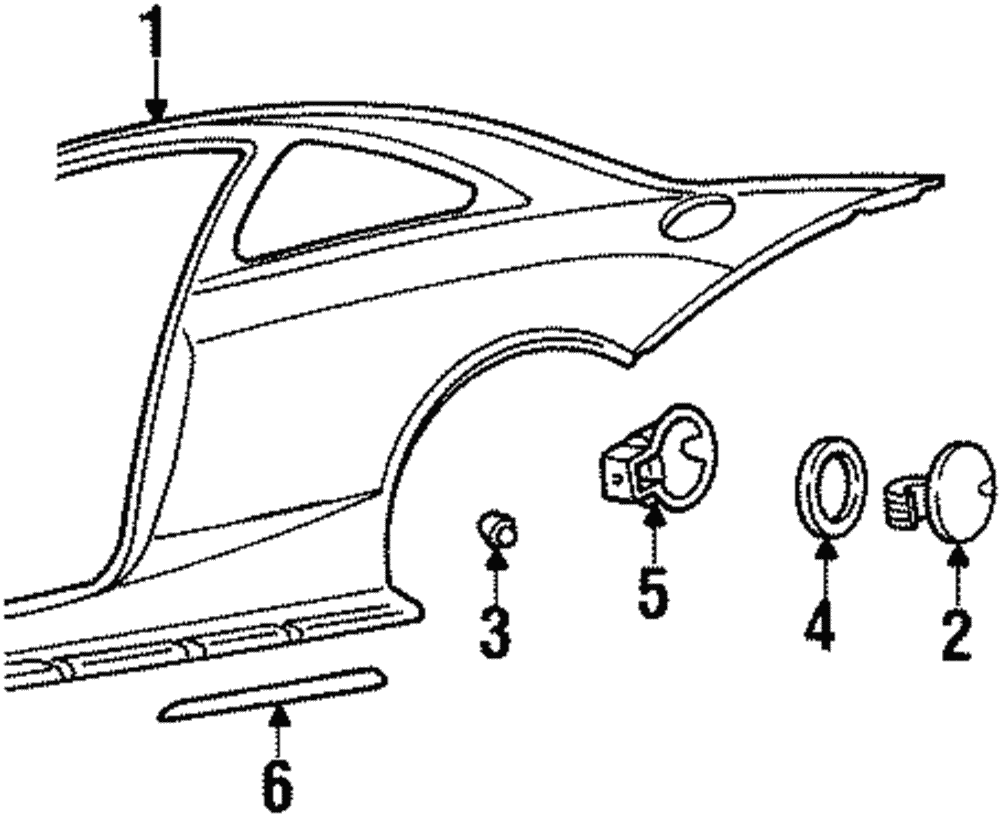 Body Side Molding - Ford (YS8Z-6329077-AAM)