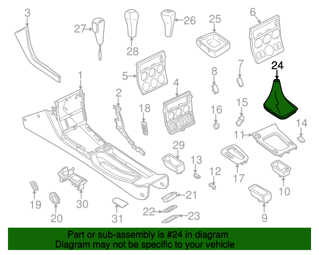 25111434281 19962002 BMW Z3 Shift Boot (25111434281) BMW of South Atlanta Parts