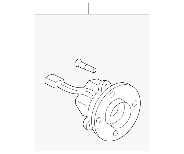 20042011 GM GM 19259801 Front Wheel Hub and Bearing Assembly with