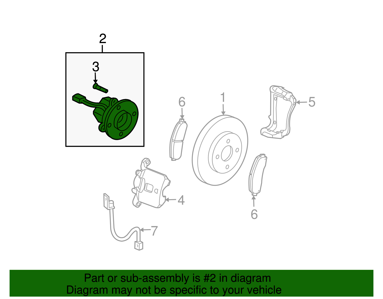 Front Wheel Hub and Bearing Assembly with Wheel Speed Sensor and Wheel Studs - GM (19259801)