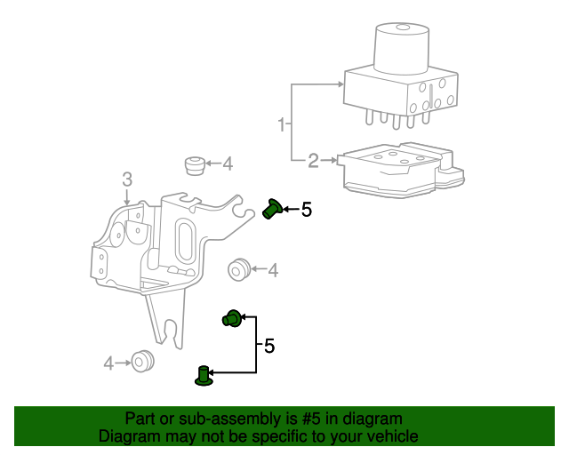20102020 GM Brake Pressure Modulator Valve Insulator Sleeve 13157581