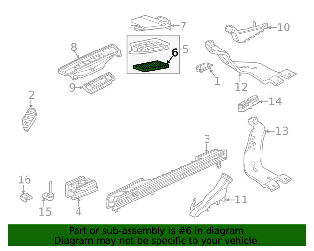 2016-2022 Volkswagen Passat Filter 5N0-819-631 | OEM Parts Online