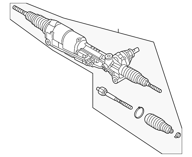 20192024 Audi Rack And Pinion Assembly 4K1423053G Audi USA Parts