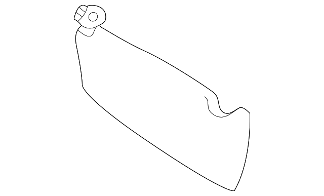 Right Genuine Hyundai 85202-2C300-QS Sun Visor Assembly