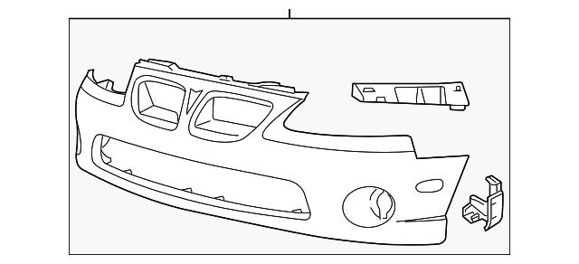Primed Front Bumper Fascia - GM (95711879)