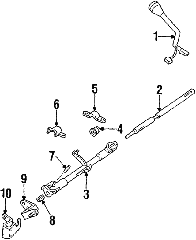 19982002 Ford 19992004 Lincoln Town Car Gear Shift Lever Without Boot Seal OEM NEW Genuine