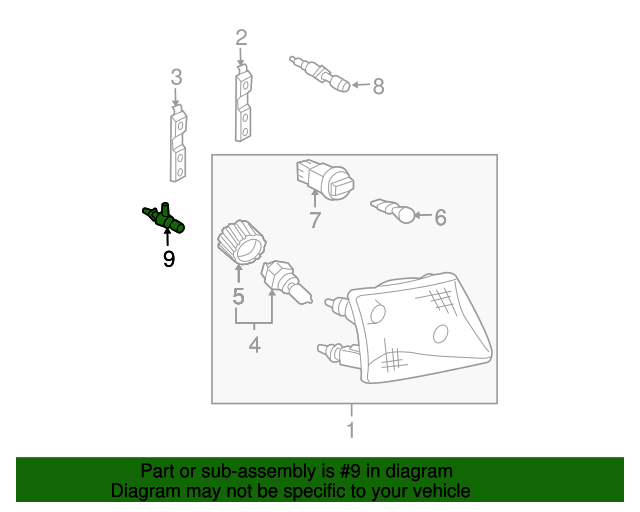 20012011 Ford Ranger Headlight Adjusting Screw 1L5Z13032DA