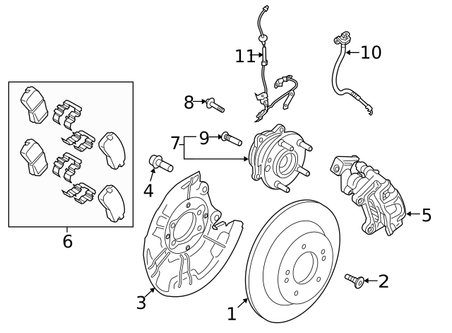 58411-3X300 - Disc Brake Rotor 2011-2023 Hyundai | AutoNationParts.com