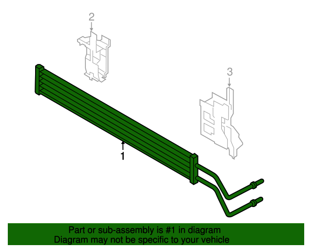 17117576825 20092015 BMW Power Steering Oil Cooler (17117576825