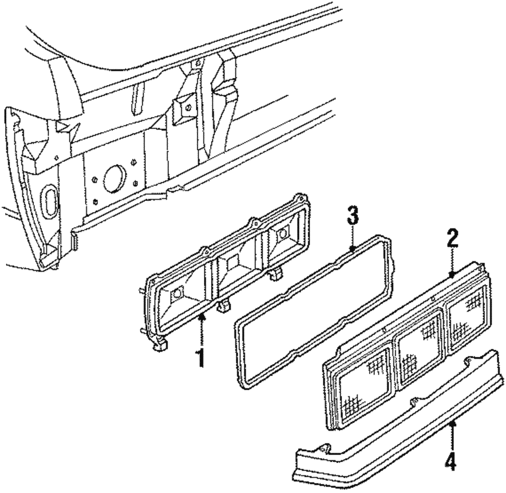 Panel, R/Cmpt Lid Fin - GM (20452082)