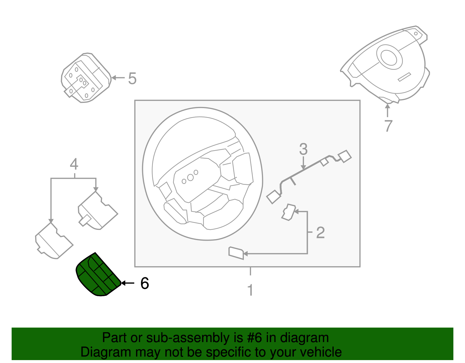 Turn Signal and Headlamp Dimmer Switch - GM (96943034)