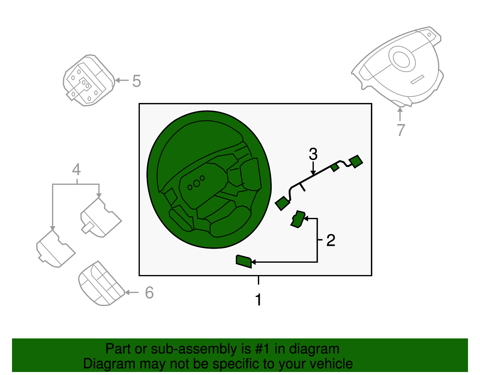 Steering Wheel - GM (96875277)