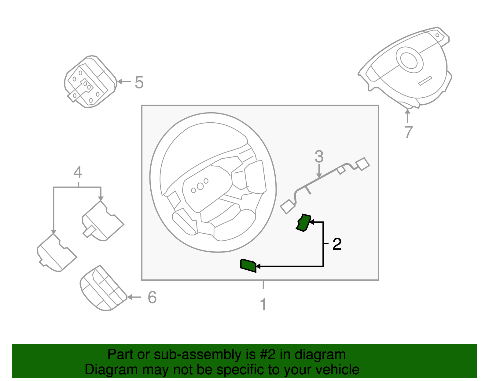 Driver Side Steering Wheel Reinforcement - GM (96875283)