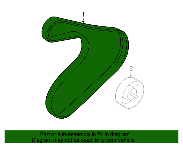 252122B720 Serpentine Belt 20132020 Hyundai World OEM Parts Hyundai