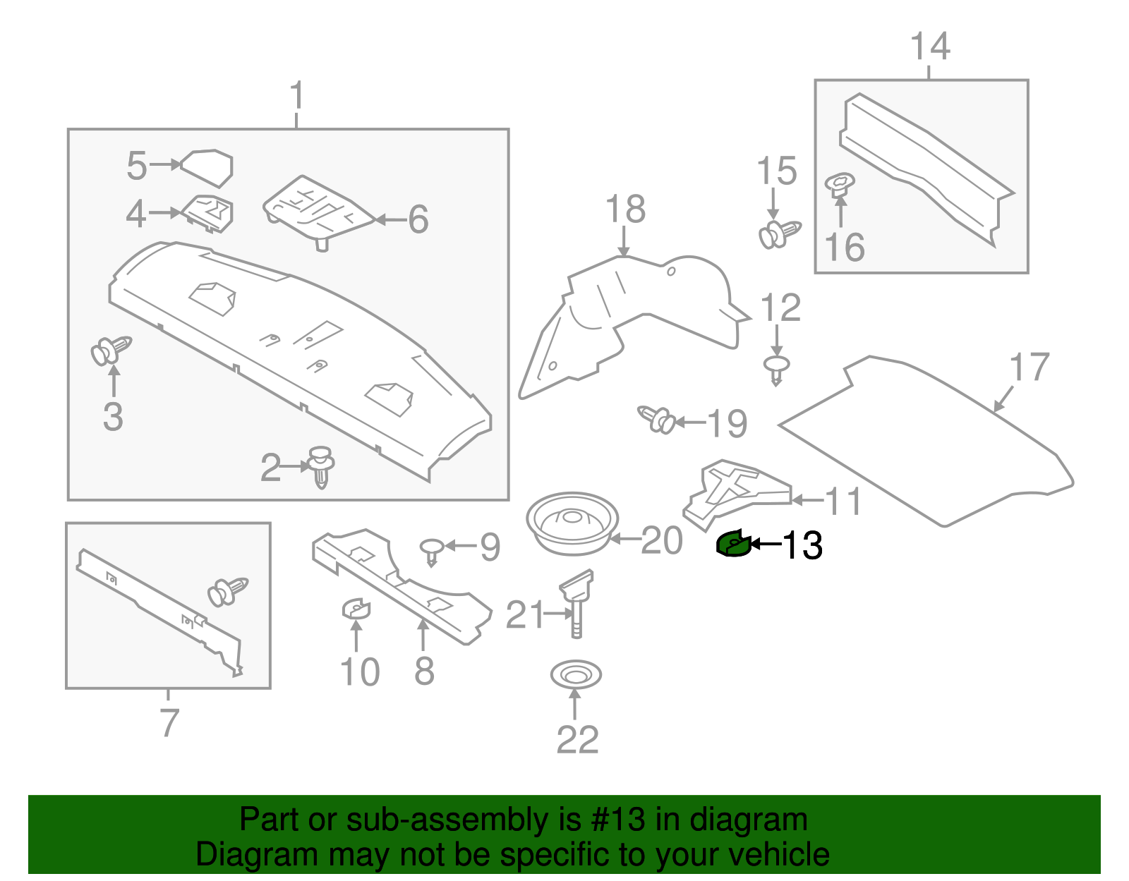 Storage Compartment Holder - Scion (SU003-03341)