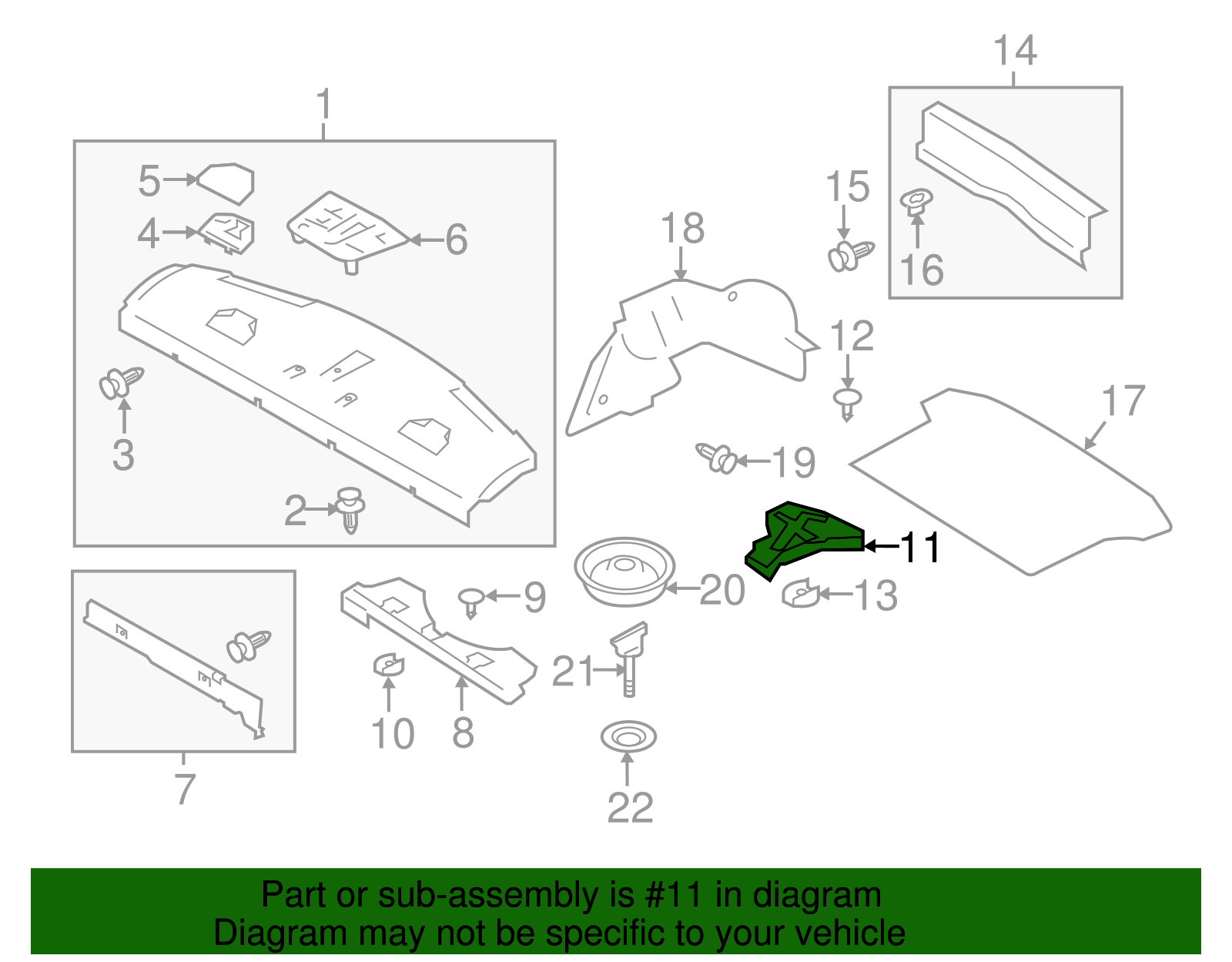 Storage Compartment - Scion (SU003-07166)