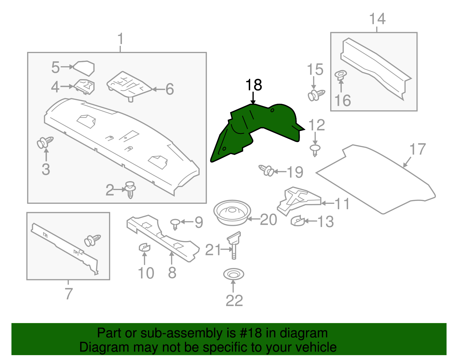 Trunk Side Trim - Scion (SU003-03323)