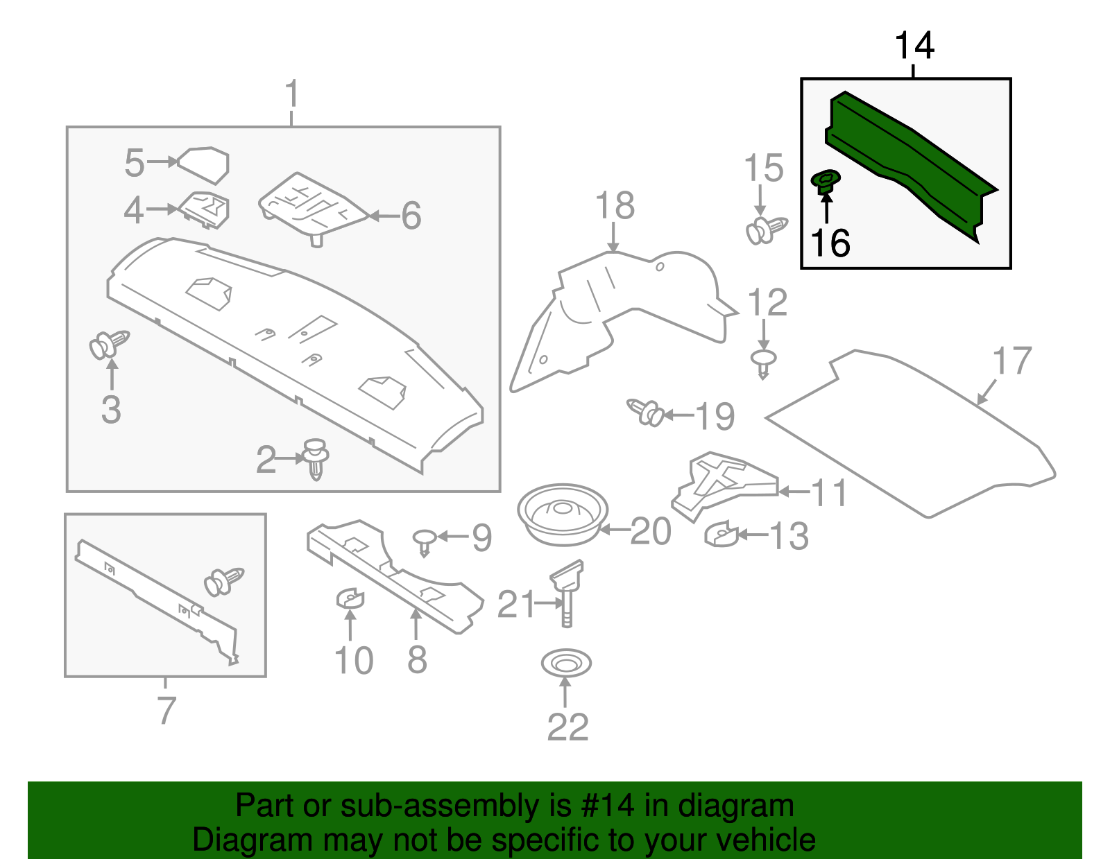 Rear Panel Trim - Scion (SU003-03322)