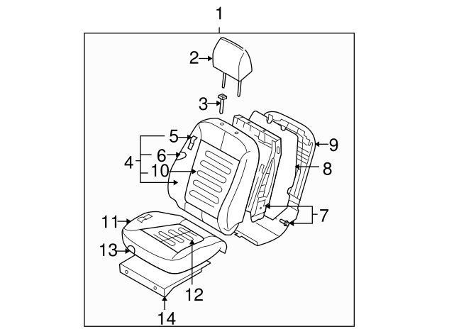 TOYOTA Genuine 71812-12240-12 Seat Cushion Shield