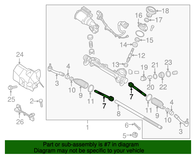 57724C5600 Inner Tie Rod 20162020 Kia Sorento Kia.Parts Store