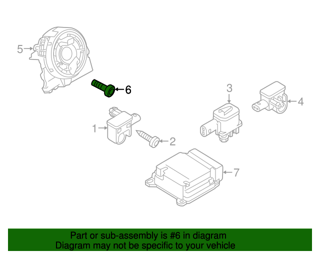 Clock Spring Screw N-911-427-01
