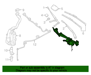Wiper System 246-820-00-40 | Mercedes-Benz Parts