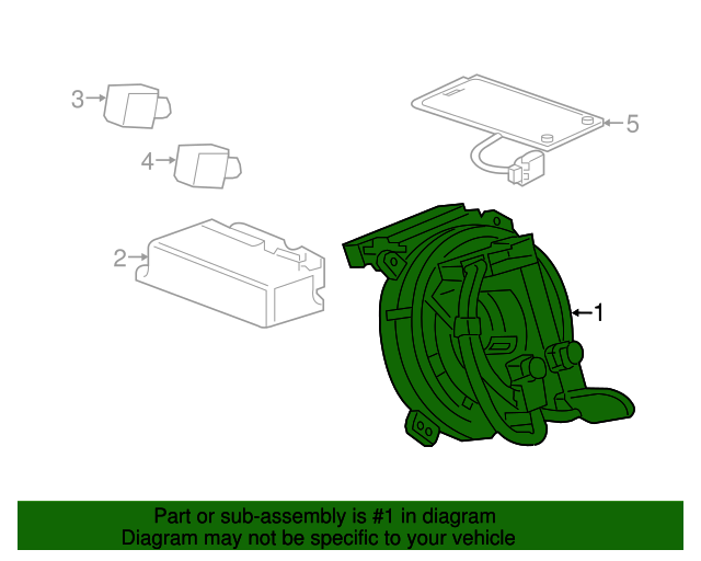 20162023 GM Steering Wheel Airbag Coil 84532292