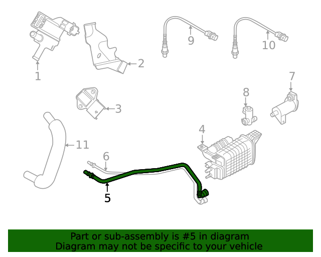 20202023 Kia Soul Evaporative Emissions System Lines 31341K0500
