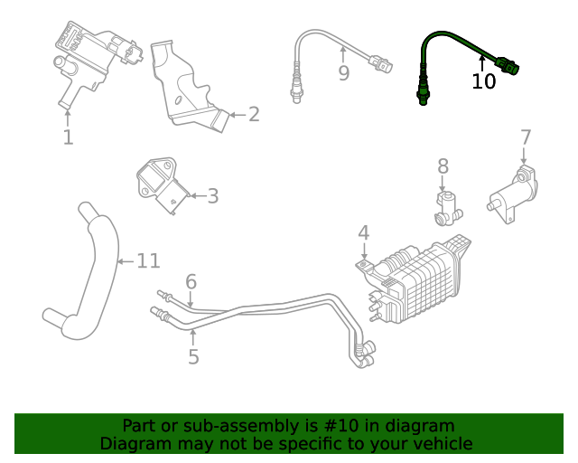 392102ECC0 Oxygen Sensor 20172023 Kia Soul Kia.Parts Store