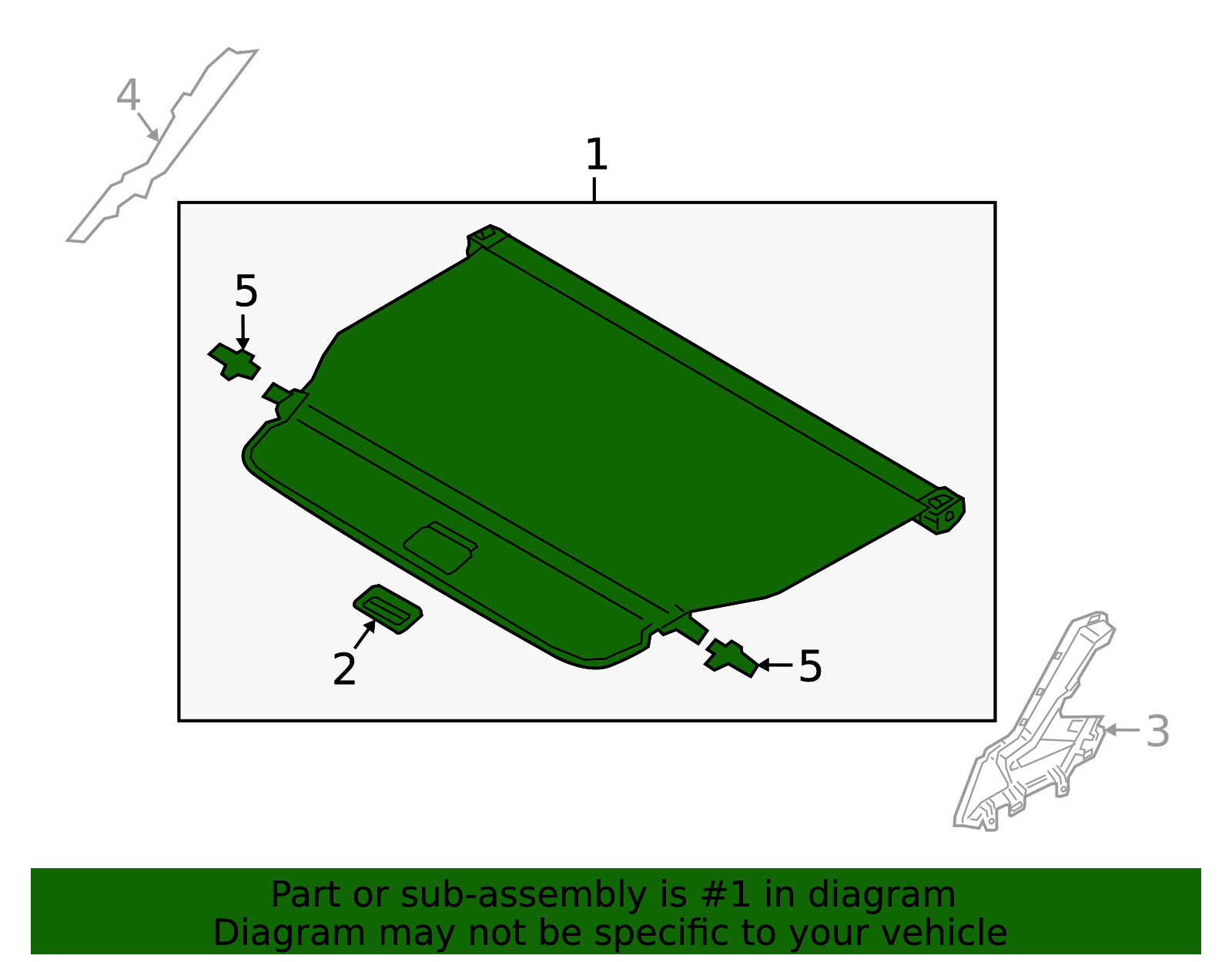 31462677 - High-Quality Cargo Cover for 2019-2025 Volvo | AutoNation Parts