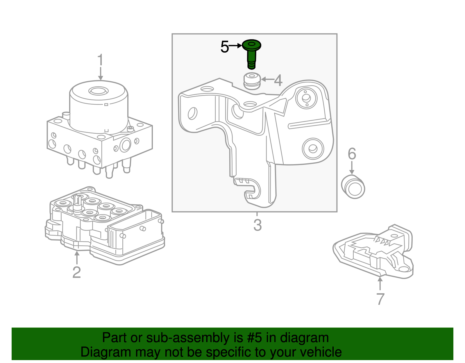Electronic Brake Control Module Bolt - GM (95230585)
