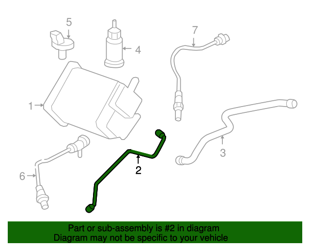 20072011 Chevrolet Canister Hose 22738311