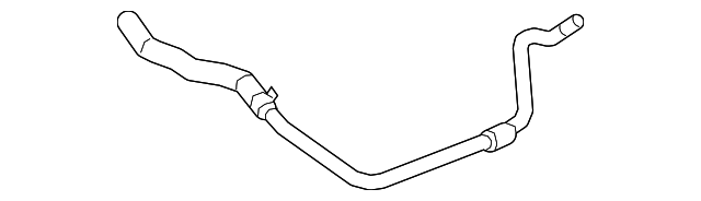 Auxiliary HVAC Heater Inlet Pipe - Cadillac (84137635)