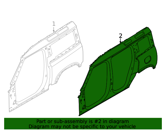 Genuine OEM Uniside Assembly Part# LR181307 Fits 2020-2023 Land  