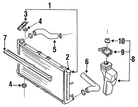 Radiator & Components for 1993 Subaru Legacy | Subaru Parts Store