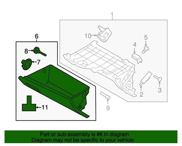 20172020 Hyundai Elantra Glove Box 84510F2500PKG OEM Parts Online