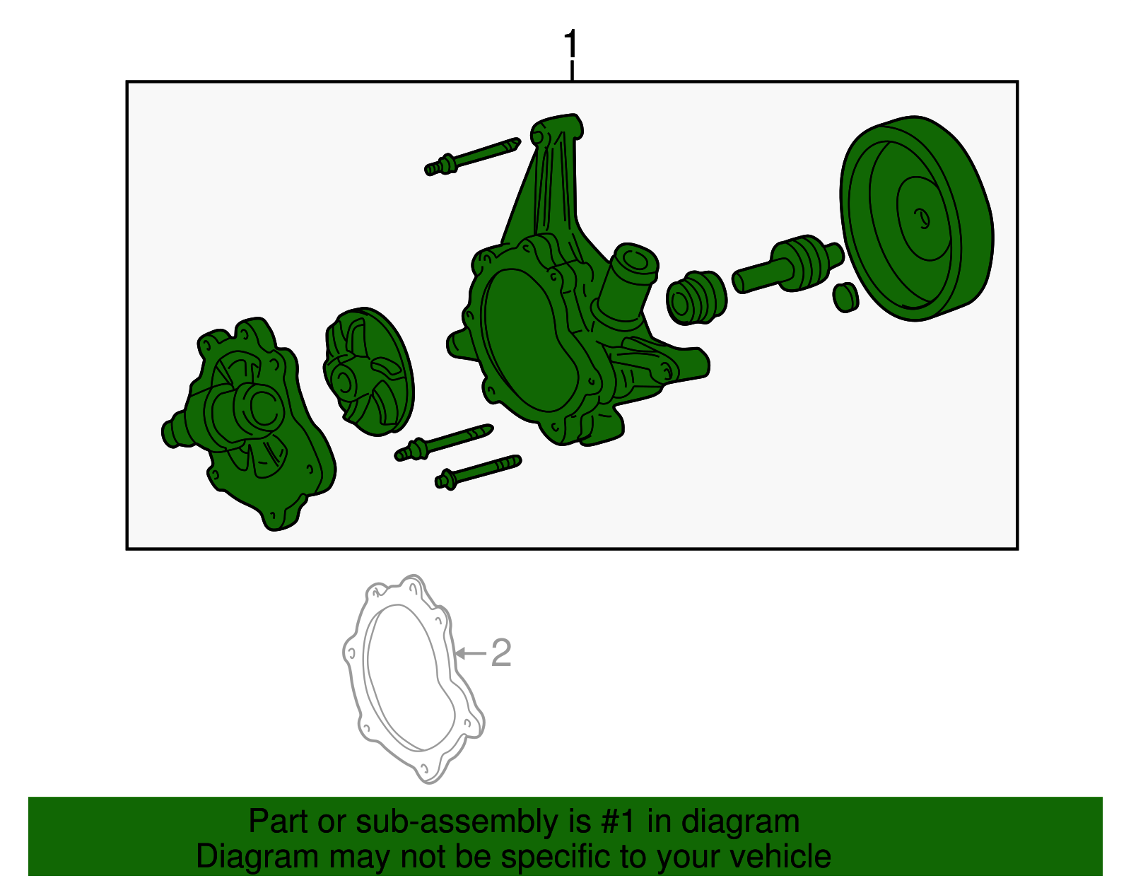 Water Pump Assembly - Ford (XW4Z-8501-CD)