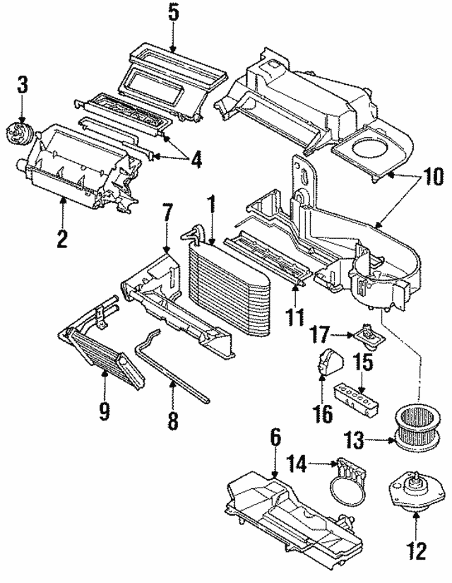 19882001 GM Heating and Air Conditioning Blower Motor Resistor