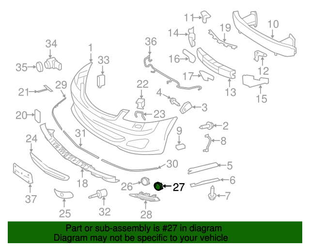 221-885-27-22 - Trim Bezel 2010-2013 Mercedes-Benz S 400 | Mercedes ...