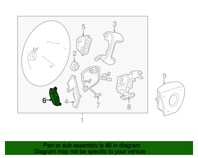 15824107 Dark Titanium Cruise Control Switch 20062014 GM World