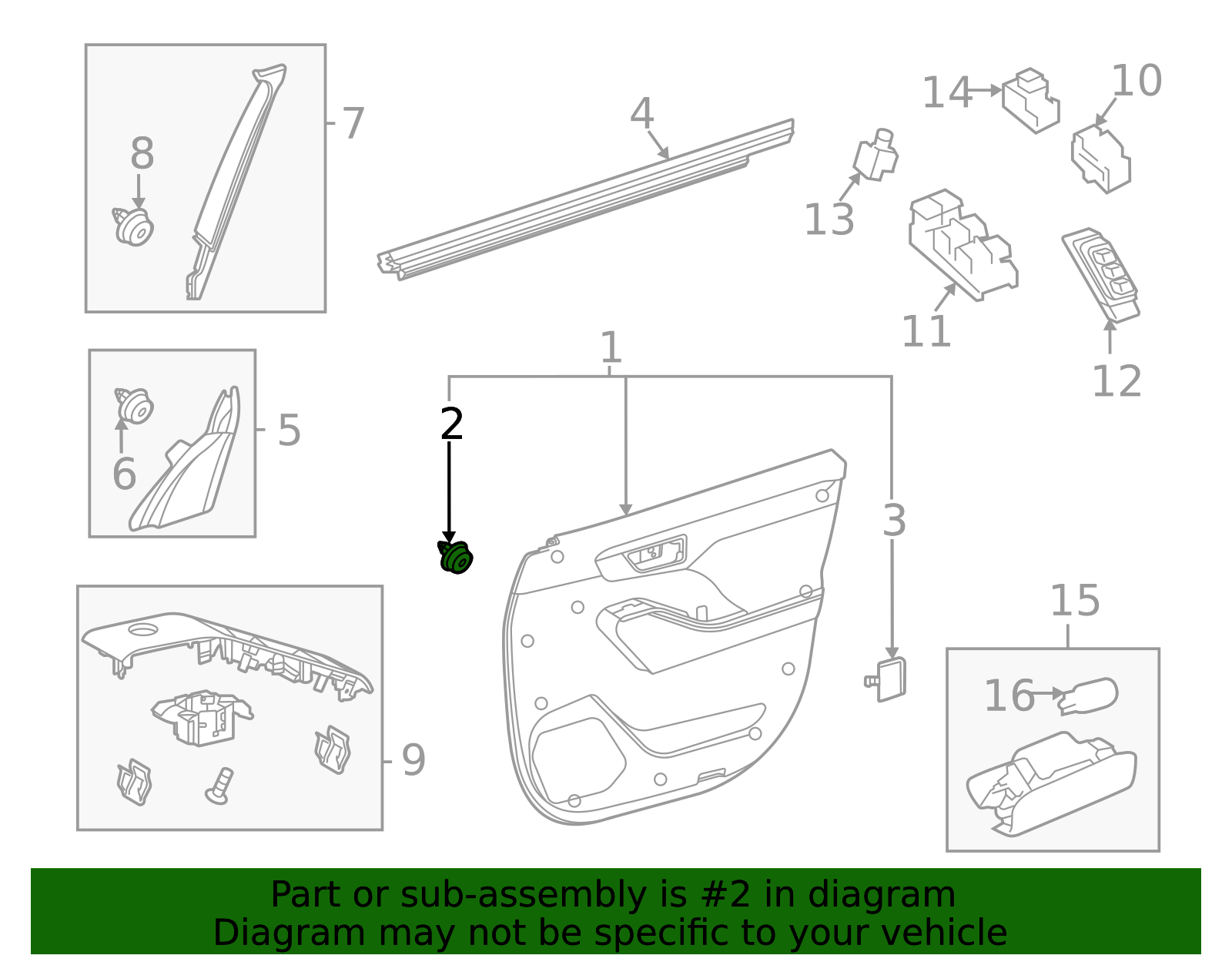 Door Trim Panel Clip - Toyota (90467-A0048)