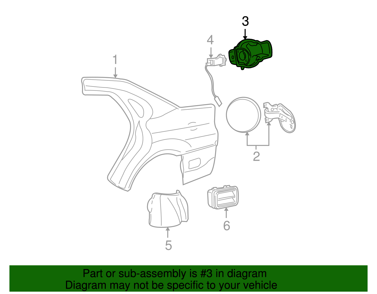 Fuel Pocket - Ford (YF1Z-5427936-AA)