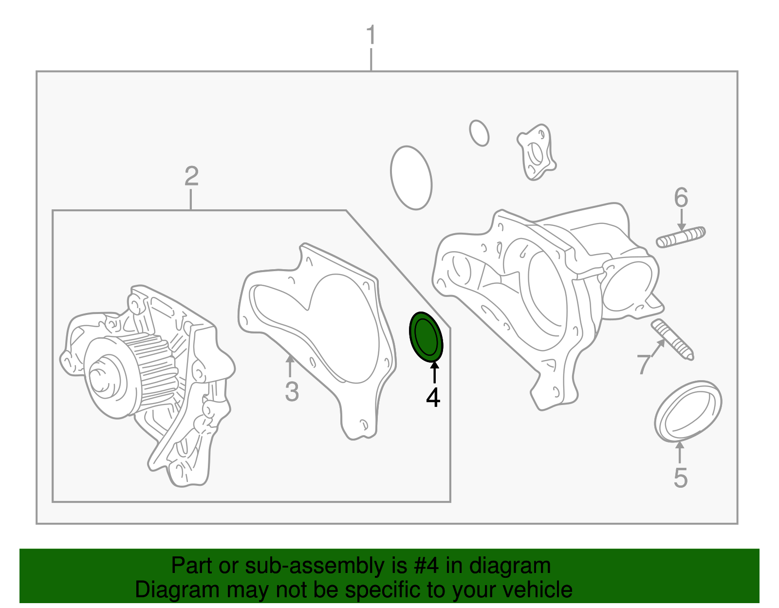Engine Water Pump Gasket - Scion (90301-37005)